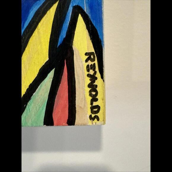 Bruce Reynolds Collage Original Art 2007 The Spot 20” X 20” - Picture 5 of 12